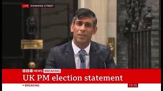 UK leader Rishi Sunak disaster “Things Can Only Get Better” by D Ream is drowning as he quits
