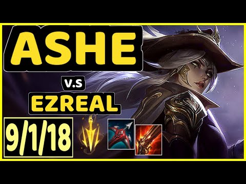SANGYOON (ASHE) vs EZREAL - 9/1/18 KDA BOTTOM ADC CHALLENGER GAMEPLAY - KR