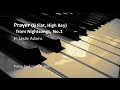 Prayer Nightsongs No 1 G Flat High Key H Leslie Adams Piano Accompaniment