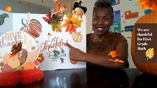Thanksgiving Inspiration for First Graders in Math