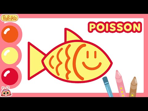POISSON D'AVRIL 🐟 APPRENDRE À DESSINER UN POISSON 🐠 | Dessine avec les jumeaux Paprika
