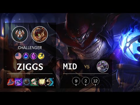 Ziggs Mid vs Kassadin - NA Challenger Patch 10.21