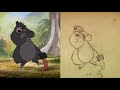The Jungle Book 1967 Pencil Test Comparison