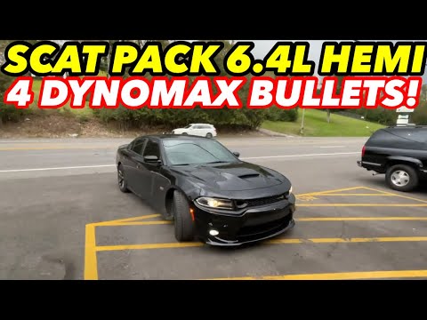 2020 Dodge Charger Scat Pack 6.4L HEMI V8 Dual Exhaust w/ 4 Dynomax Race Bullets!