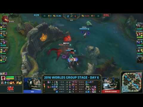 LOL S6 — H2k vs EDG H2K vs Edward Gaming  World Championship 2016 #Group Stage