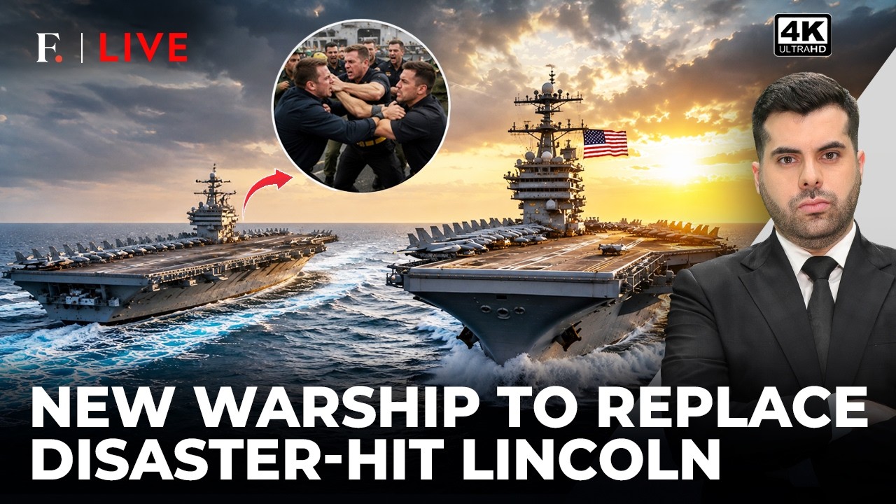 Trump Sends New Warship to Replace Crisis-Hit USS Lincoln | Iran-US War | Firstpost Live | 4K