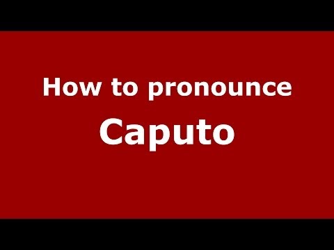 How to pronounce Caputo (Spain/Spanish) - PronounceNames.com