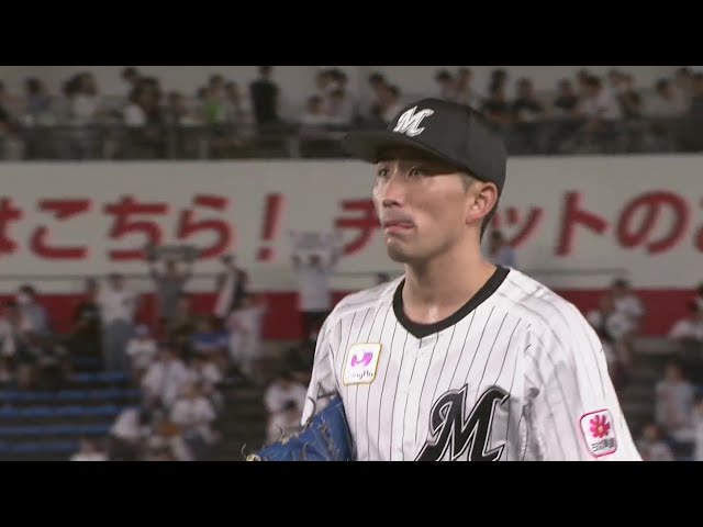 【7回表】マリーンズ・小島和哉 7回無失点の好投でチームトップの9勝目を挙げる!!  2024年8月27日 千葉ロッテマリーンズ 対 埼玉西武ライオンズ