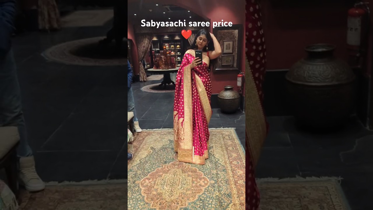 sabyasachi Saree price ❤️#sabyasachi #shorts #saree #wedding  #sabyasachisaree #bride