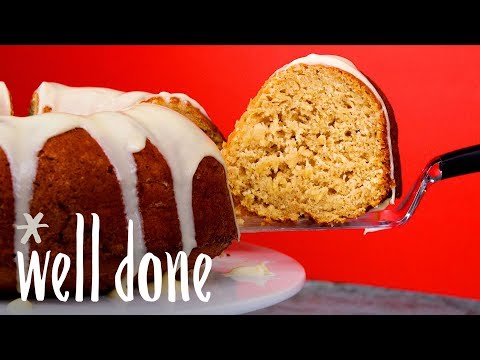 Apple Bundt Cake With A Creamy & Delicious Apple-Cream Cheese Glaze | Recipe | Well Done