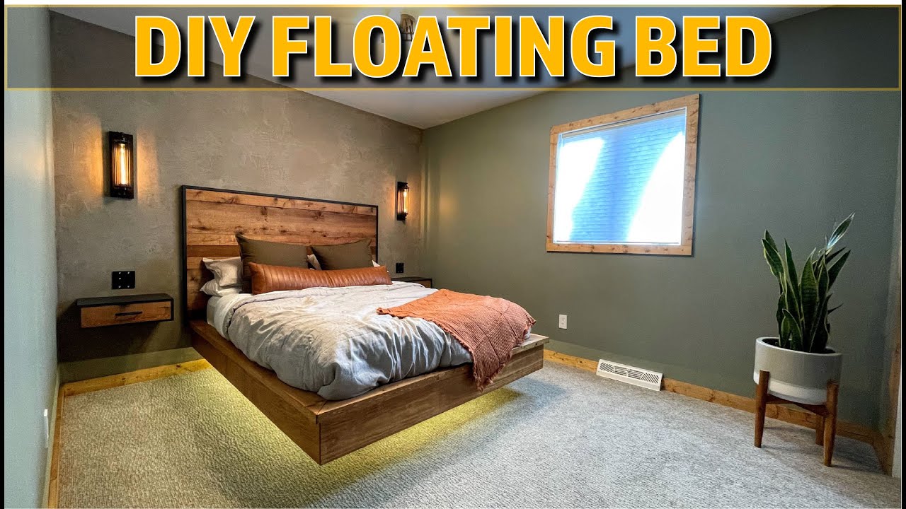 Watch video How to Build a FLOATING BED | Bedroom Reno Part 5 Now How to Build a FLOATING BED | Bedroom Reno Part 5