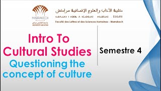 Intro to Cultural Studies_Questioning the concept of culture