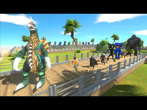 GIGAN GODZILLA OASIS DEATH RUN ATTACK - Animal Revolt Battle Simulator