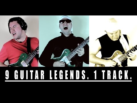 9 Guitar Legends Solo Over One Track