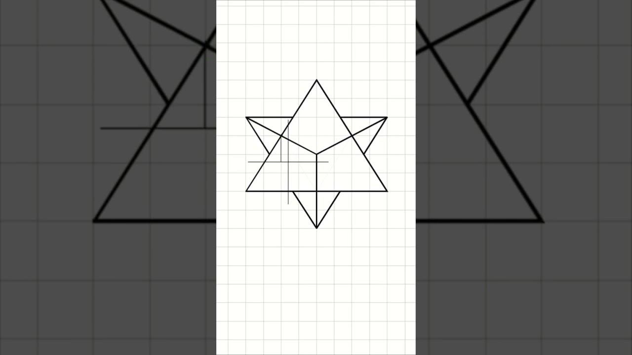 Geometric triangle in a graph sheet #shorts #artwithcad #art