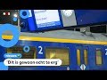 Treinen beschoten met balletjespistool