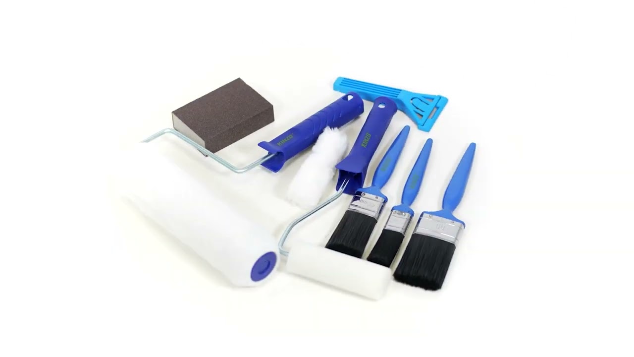 Painting Brush Roller Tray Set - 12 Pcs