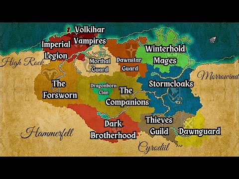 Skyrim Battle Royale: All Factions at War (Dawnguard & Dragonborn DLC)