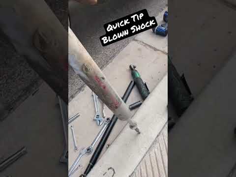Rough Country self Dampening Shock install due to blown Shock