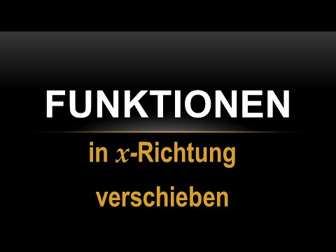 Funktionen in x Richtung verschieben