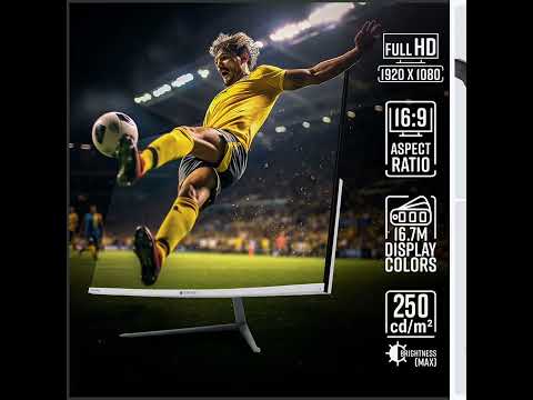 32 inch curved pc monitor zebronics, 3840 x 2160, desk mount