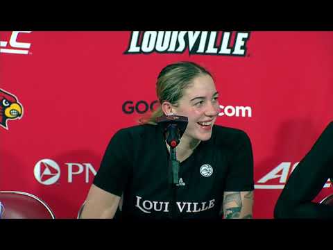 WBB Kianna Smith and Emily Engstler Postgame Presser vs Michigan 12 02021