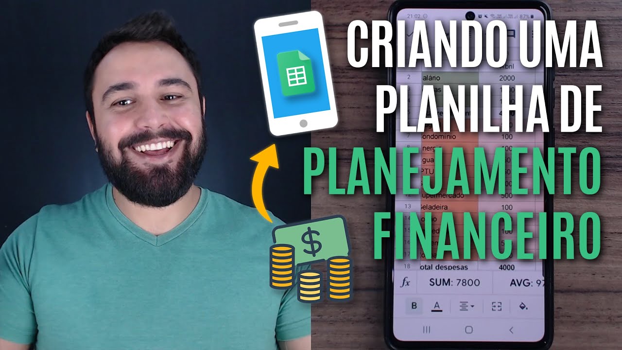 COMO CRIAR UMA PLANILHA DE CONTROLE FINANCEIRO DO ZERO PELO CELULAR