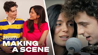Timothée Chalamet &amp; Monica Barbaro Break Down Recreating &#39;It Ain’t Me Babe&#39; by Bob Dylan &amp; Joan Baez