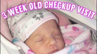 MY 3 WEEK OLD BABY CHECKUP APPOINTMENT 💘| PREGNANT AT 15 | TEEN MOM