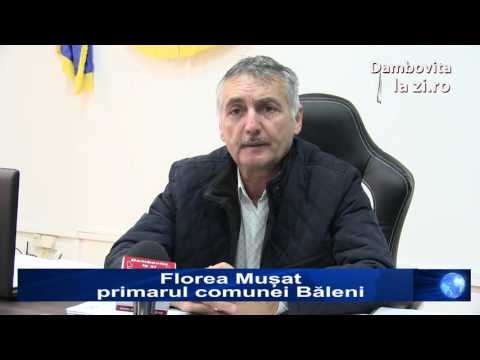 Florea Mușat primarul comunei Băleni