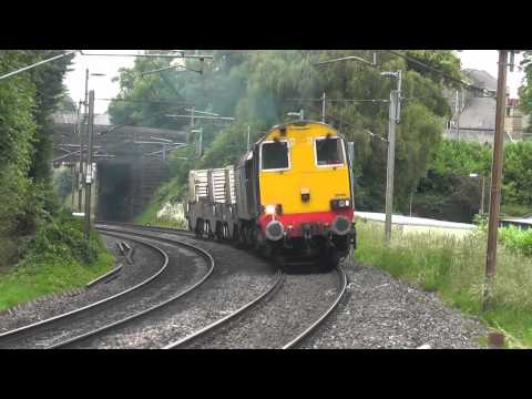 20304 with 57007 DIT 6k73 Sellafield - Crewe flasks, 26th June 2014 CHOPPER THRASH !!