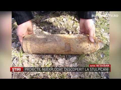 PROIECTIL NEEXPLODAT DESCOPERIT LA STULPICANI