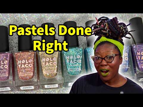 Time To Sparkle!! Holo Taco Pixel Perfect Nail Polish Collection Swatches & Review