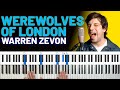 How To Play Werewolves Of London By Warren Zevon Piano Tutorial Chord Chart