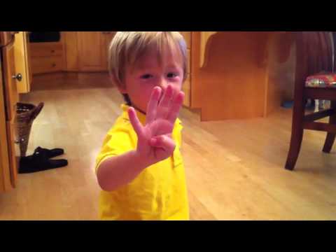 Barrett singing happy birthday to Pinto