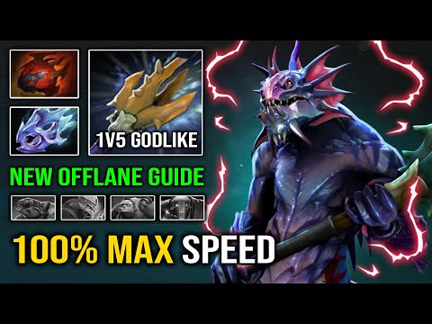 NEW 7.32 Offlane 1v5 Heart + Moon Shard Slardar OP 100% Perma Stun Dota 2