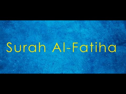 01. Surah Al-Fatiha - English translation and transliteration (Hafiz Muhammed Sezgin)