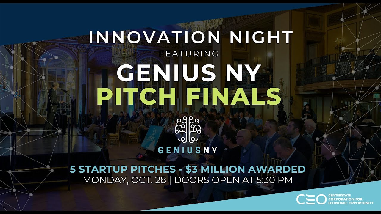 Innovation Night Featuring GENIUS NY Pitch Finals 2024