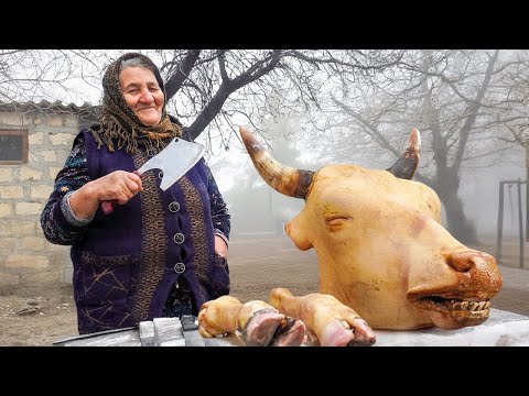 Grandma Ulduz's Secrets: A Huge Beef Head Turned Into A Delicious Recipe!
