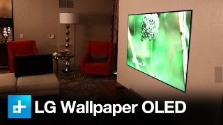 LG W- Series Wallpaper OLED and Atmos Soundbar - Hands on at CES 2017