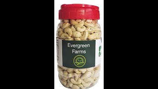 Review on Evergreen Farms cashews from Amazon