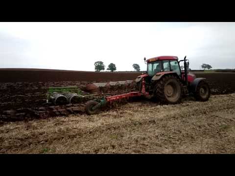 Ploughing Autumn 2012 - McCormick MC135 + Kverneland Plough + Dowdeswell Press in Wet Conditions