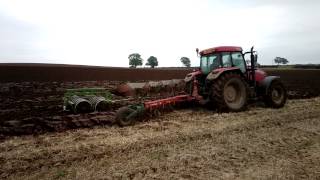 Ploughing Autumn 2012 - McCormick MC135 + Kverneland Plough + Dowdeswell Press in Wet Conditions