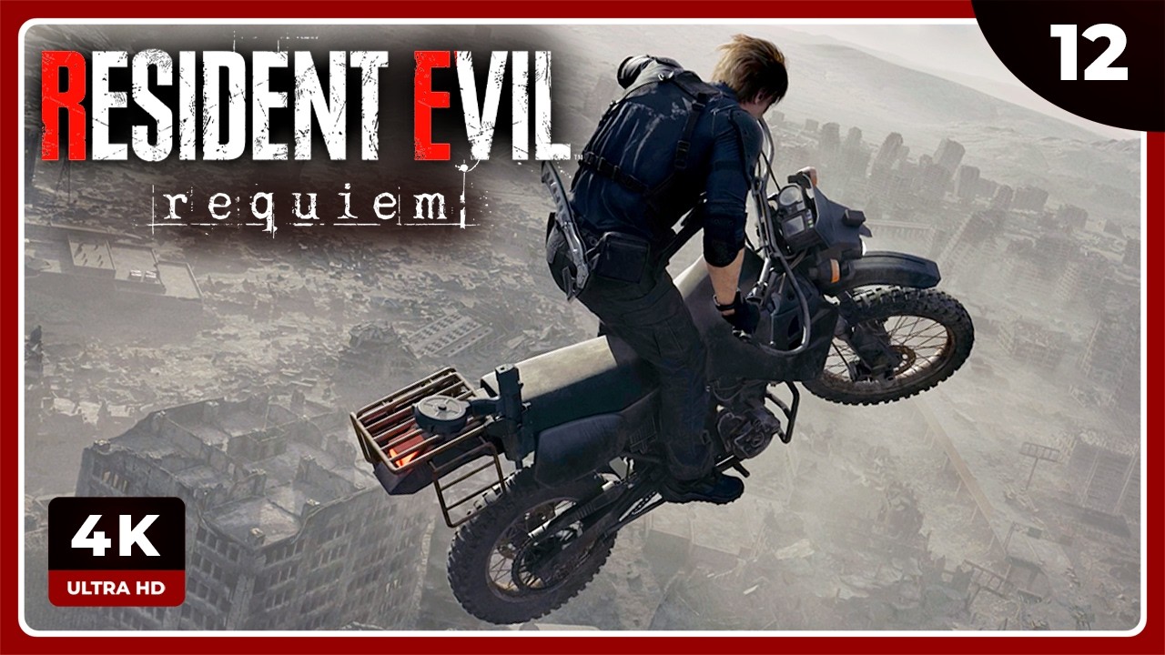 RE9 #12 | PASEO EN MOTO HASTA LA COMISARÍA | RESIDENT EVIL REQUIEM Gameplay Español