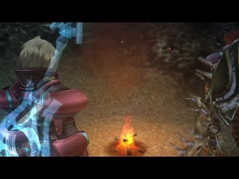 (Wii) Xenoblade Chronicles HD Cutscene 023d - Resting in Tephra Cave - ENGLISH