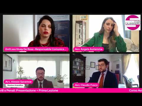 Corso Avanzato in Diritto di Famiglia Aspetti Civili e Penali: Presentazione + Prima Lezione 🟢🔴