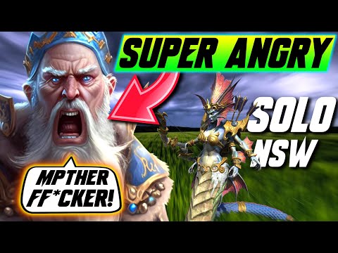 He Was SO ANGRY After This SOLO NAGA game - WC3 - Grubby