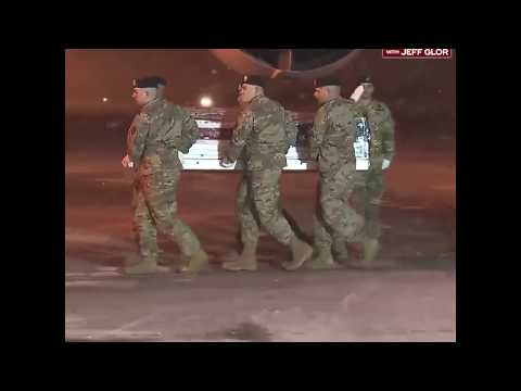 Mike Pence at transfer ceremony for Sgt. 1st Class Mihail Golin