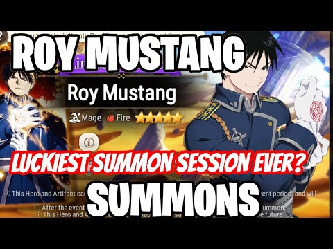 LUCKIEST SUMMON SESSION? - Summoning for Roy Mustang - Full Metal Alchemist Collab - Epic Seven