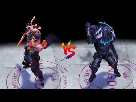 PsyOps Pyke vs PROJECT Pyke Skins Comparison (League of Legends)